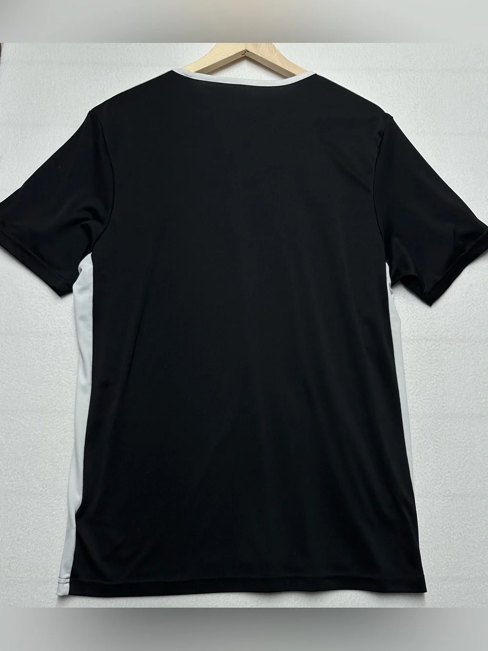 Adidas AEROREADY Men’s Large Black White 3 Stripe Soccer Athletic Shirt